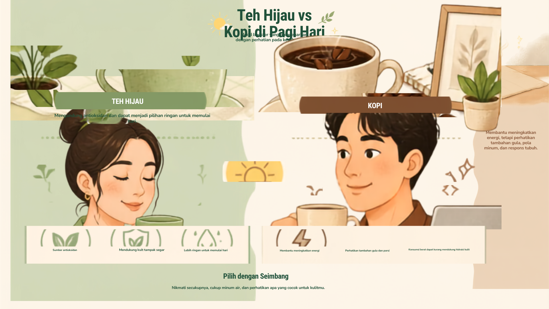 Teh vs Kopi: Mana Mood Booster Pagi yang Lebih Baik untuk Kulit?