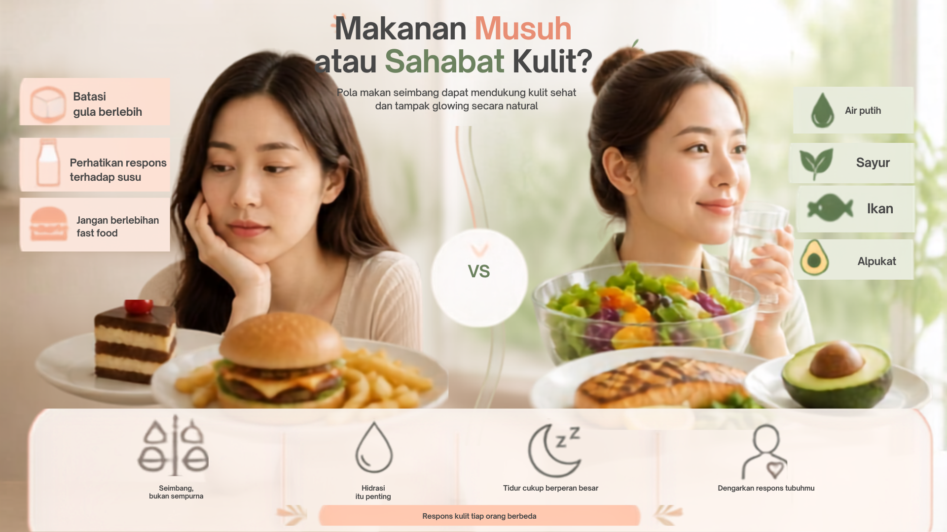Kenali Makanan yang Menjadi Musuh Kulitmu!