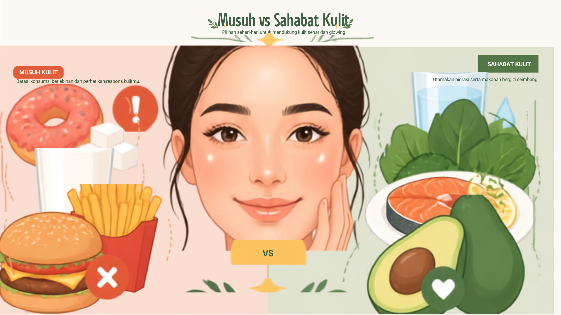 Kenali Makanan yang Menjadi Musuh Kulitmu!