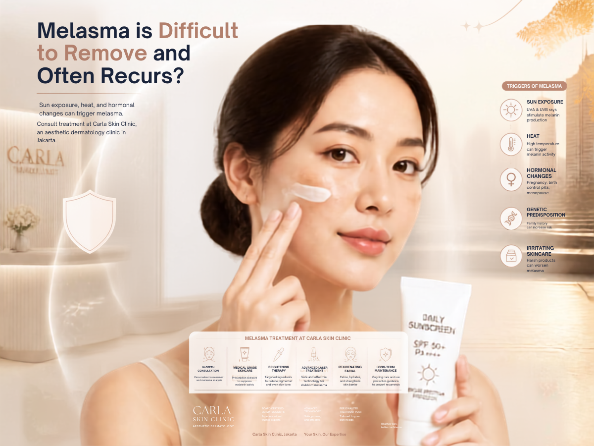 Melasma Mulai Mengintai Indonesia, Ini Rekomendasi dari Carla Skin Clinic untuk Mengatasinya!