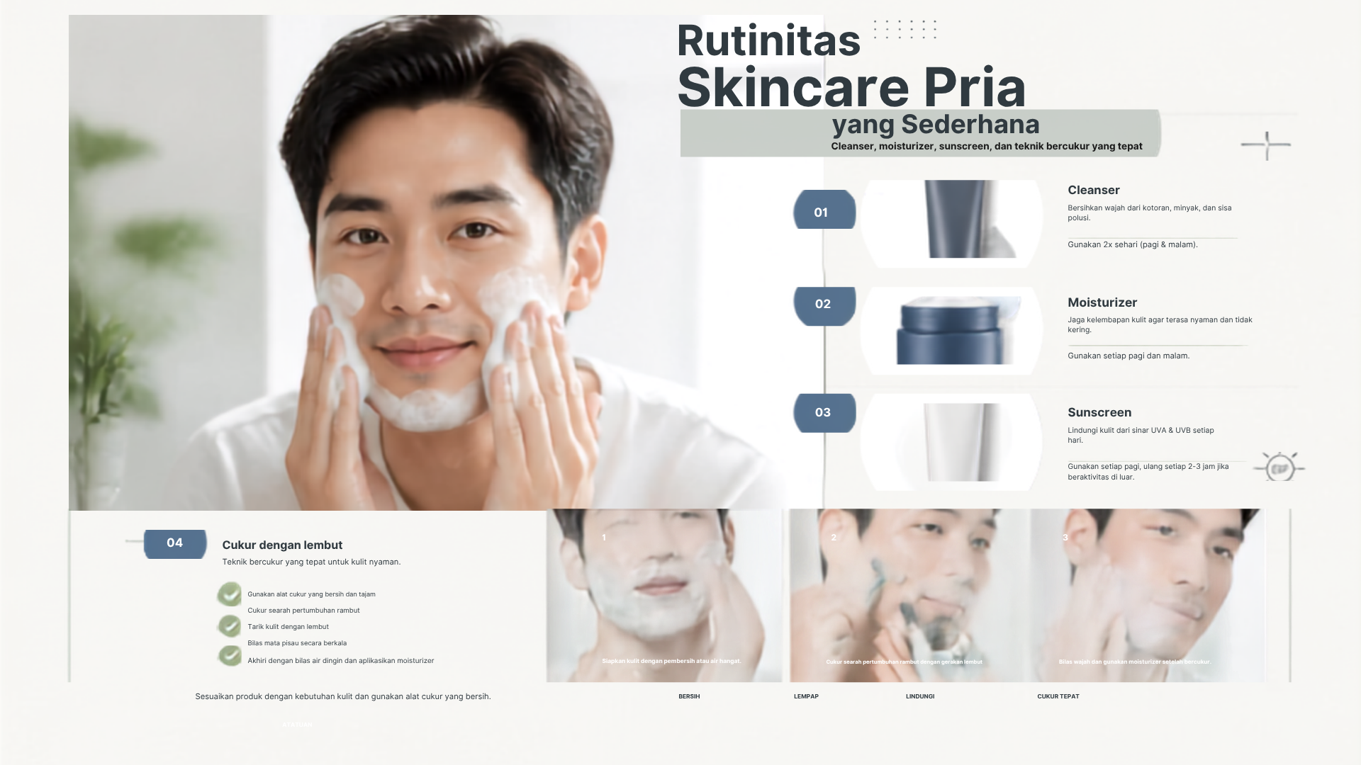 Selain Skincare, Lakukan Kebiasaan Ini untuk Menjaga Kulit Pria