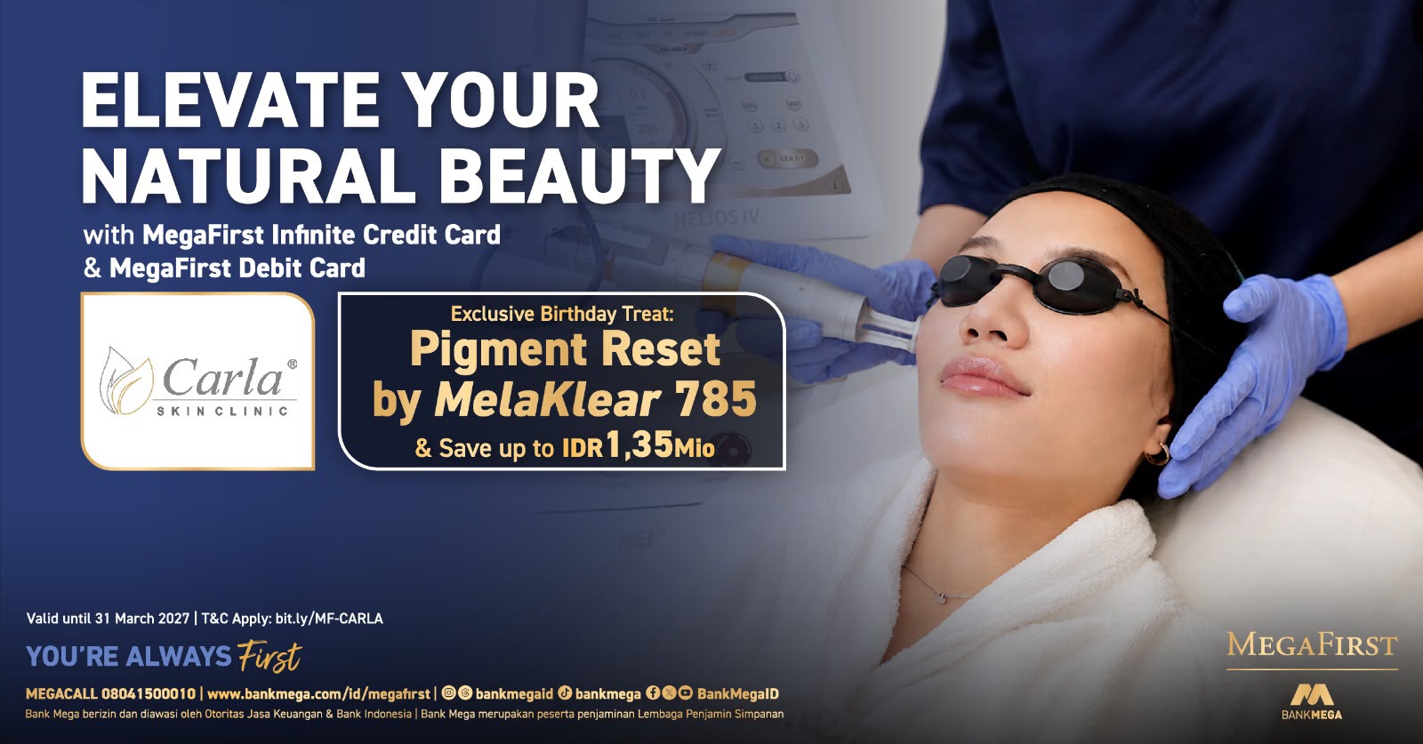 Nikmati Keistimewaan Perawatan Kulit untuk Nasabah Bank Mega