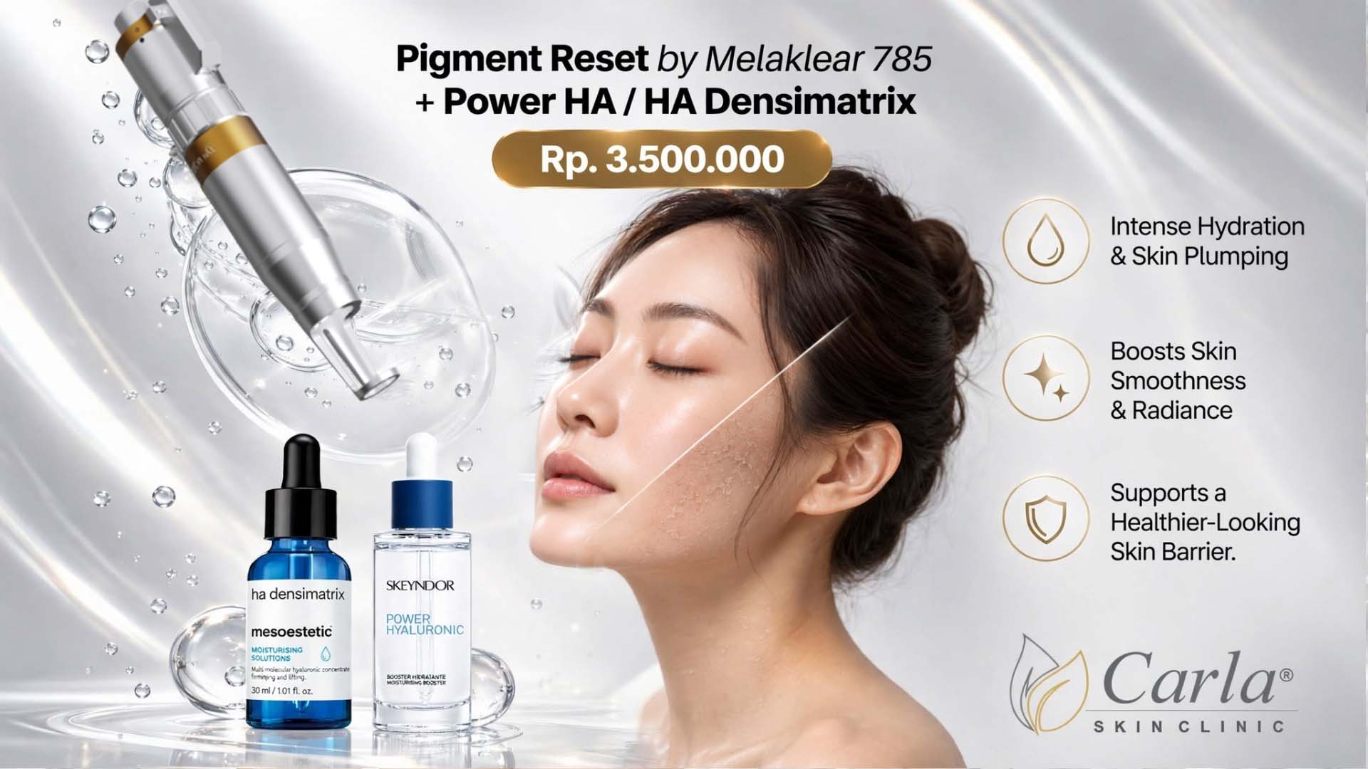 Pigment Reset by MelaKlear 785 × Power HA / HA Densimatrix