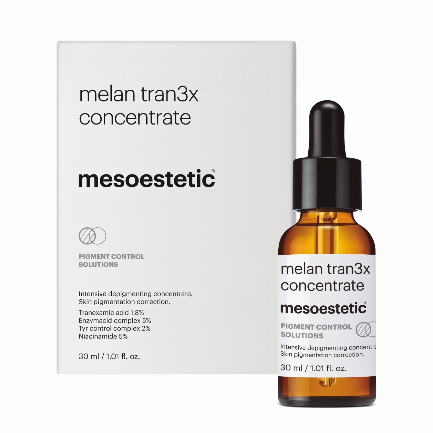 Serum konsentrat untuk membantu mengatasi tampilan hiperpigmentasi dan noda gelap sekaligus membantu meratakan warna kulit.