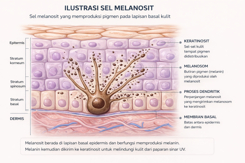 Melanin kulit asia adalah penyebab utama hiperpigmentasi